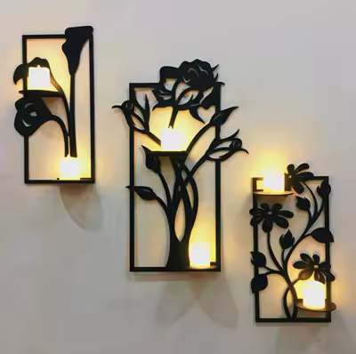 Premium Wooden Flower Wall Art